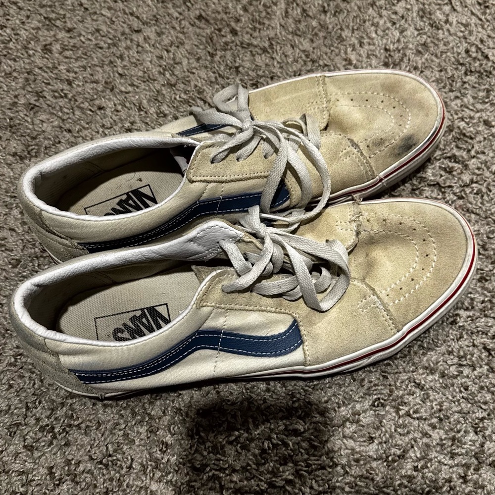 Vans Men's Tan and Navy Sneakers